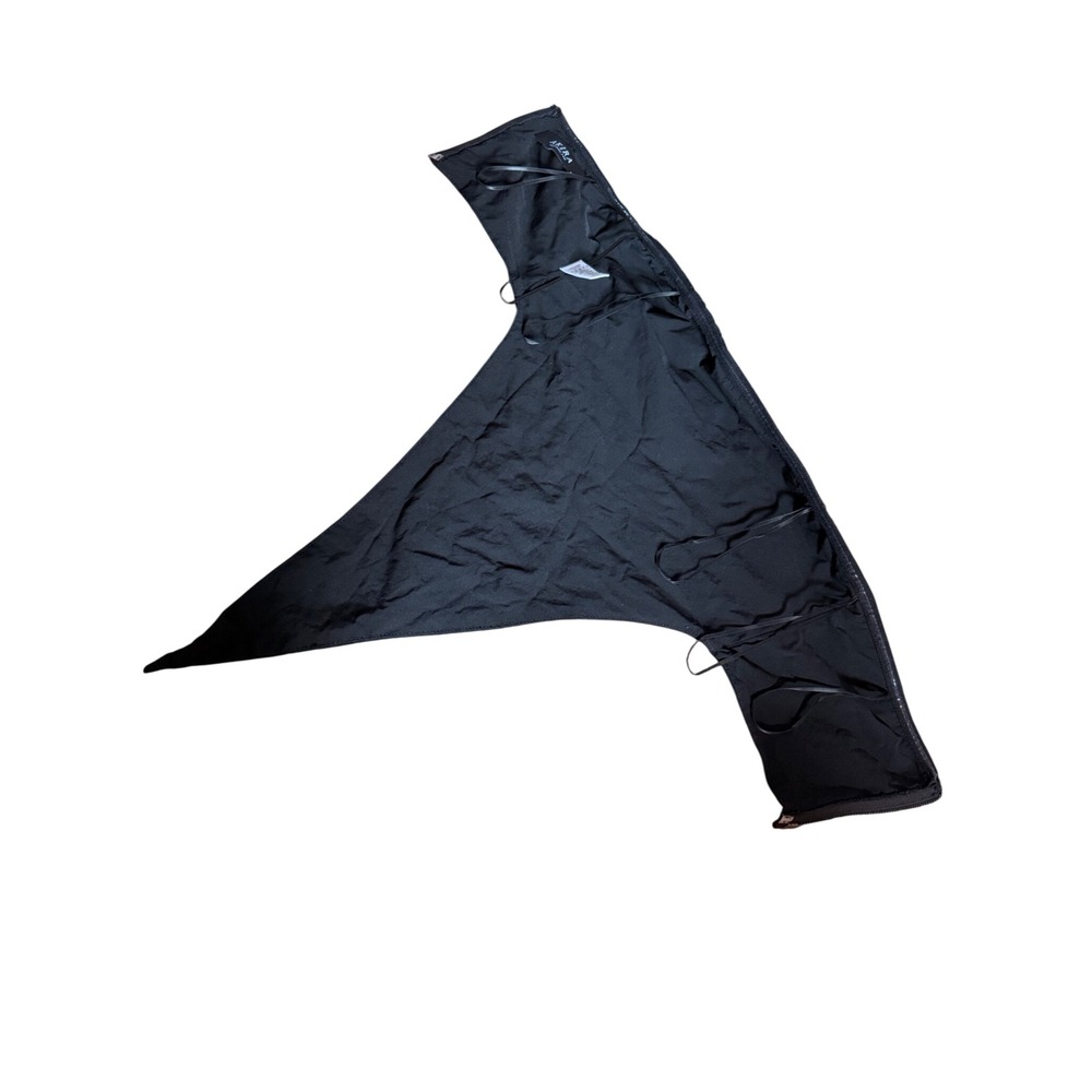 Akira Black Rhinestone Skull Handkerchief Tube‎ Top Strapless Goth alterntive - Picture 6 of 7